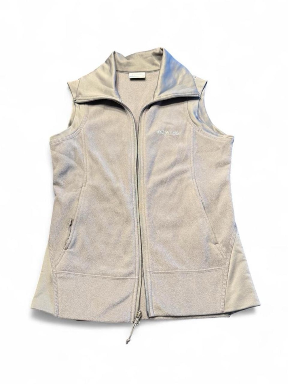 Women’s Columbia Fast Trek Gray Fleece Zip Front Vest